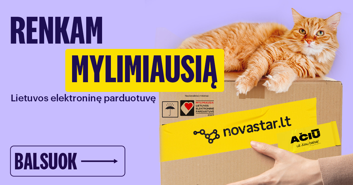 Novastar tarp mylimiausių elektroninių parduotuvių! Atiduok savo balsą-image