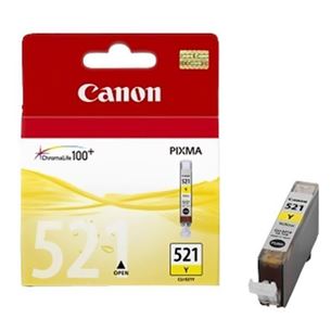 Rašalo kasetė Canon CLI-521Y, Geltona 2936B001