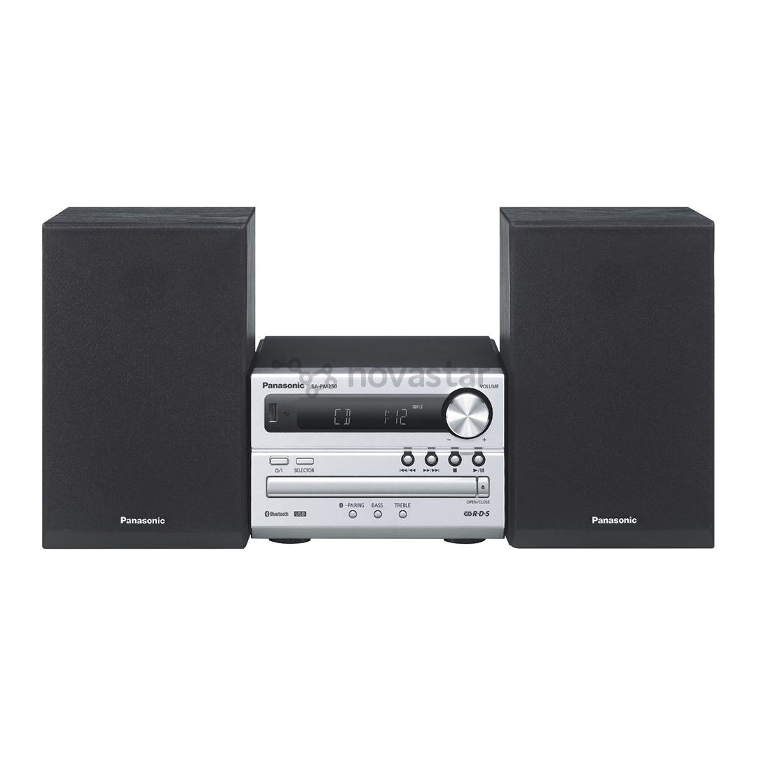 Muzikinis centras Panasonic SC-PM250EC-S, Sidabrinis