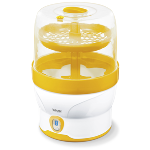 Beurer, white/yellow - Digital steam steriliser BY76