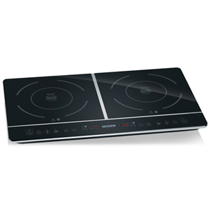 Severin, 3400 W, black - Double Induction Hob