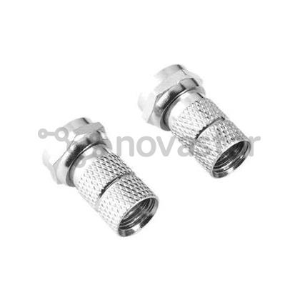 Hama 00047402, F-plug, 6.8 mm, 4 pieces -  Antenna tips