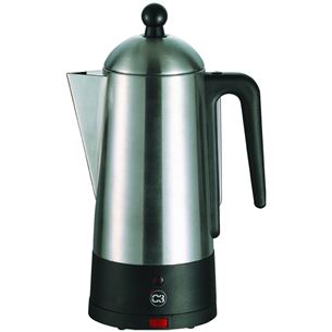 C3, 10 cups, silver/black - Percolator