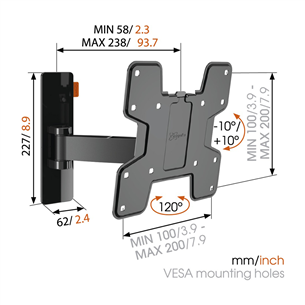 Vogel's W52060, 19-43" - TV wall mount