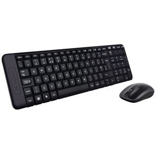 Logitech MK220, US, черный - Беспроводная клавиатура + мышь
