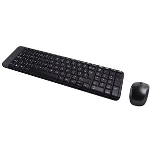 Klaviatūra ir pelė Logitech MK220, US, Belaidės