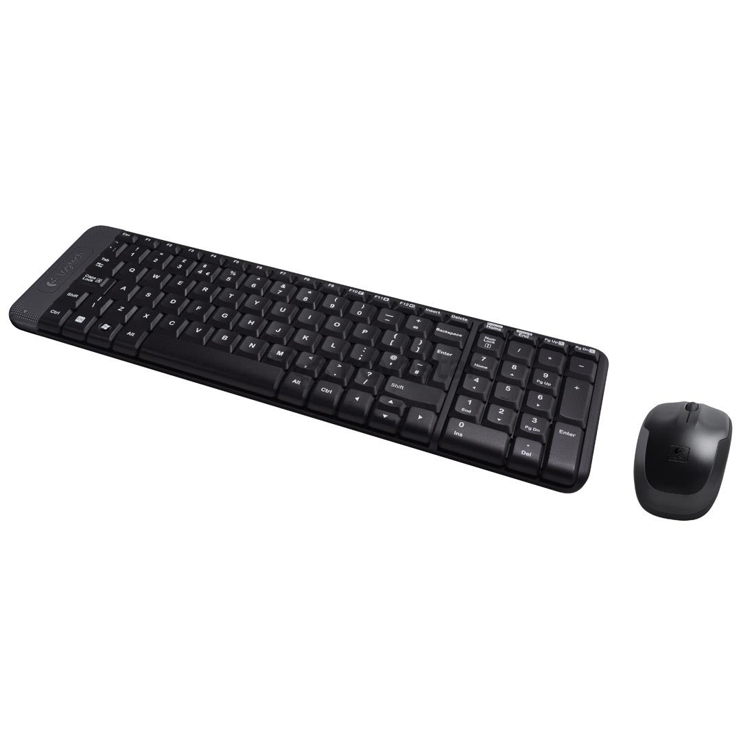 Klaviatūra ir pelė Logitech MK220, US, Belaidės