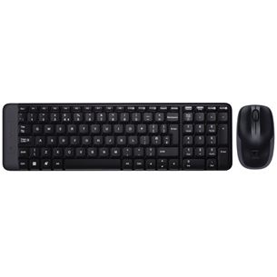 Klaviatūra ir pelė Logitech MK220, US, Belaidės