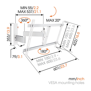 Настенное крепление для телевизора Vogel's W53081 (40-65")