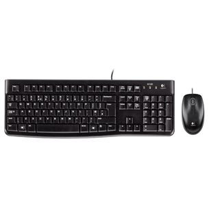 Klaviatūra ir pelė Logitech MK120 ENG, Laidinės