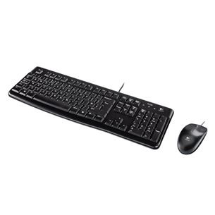 Klaviatūra ir pelė Logitech MK120 ENG, Laidinės