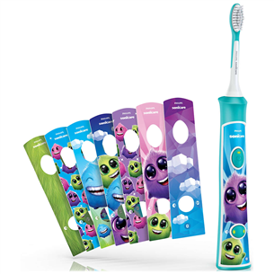 Elektrinis dantų šepetėlis Philips Sonicare Kids, mėlynas/baltas