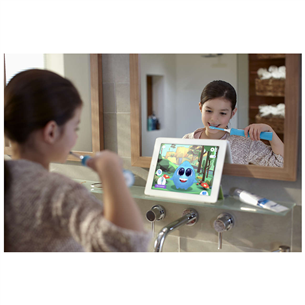 Elektrinis dantų šepetėlis Philips Sonicare Kids, mėlynas/baltas