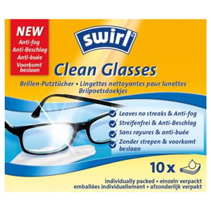 Drėgnos servetėlės akinių valymui Swirl Clean Glasses CLEANGLASSES2