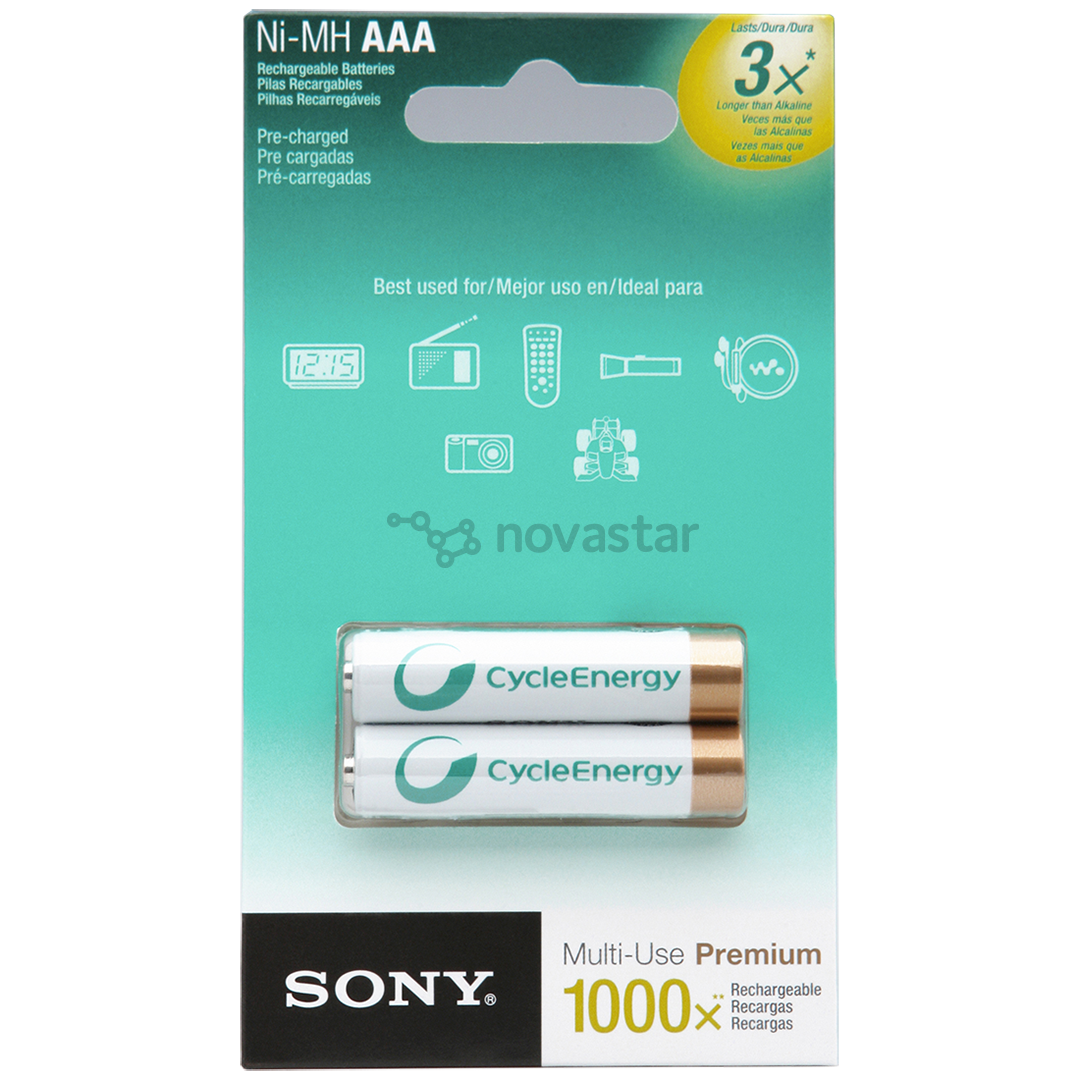 Įkraunami elementai Sony AA, 800mAh, 2vnt