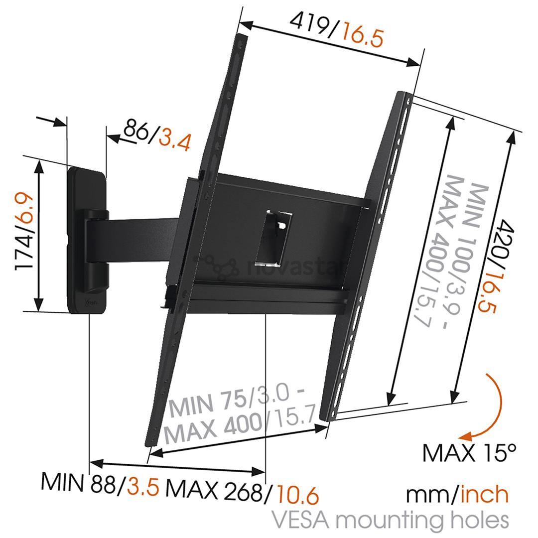 Vogel's MA3030 (32-65"), black - TV wall mount