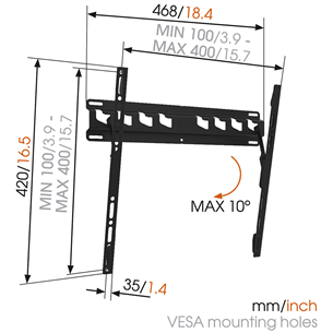 Настенное крепление для телевизора Vogel's MA3010 (32-55")