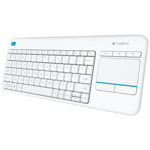 Logitech K400 Plus, SWE, белый - Беспроводная клавиатура