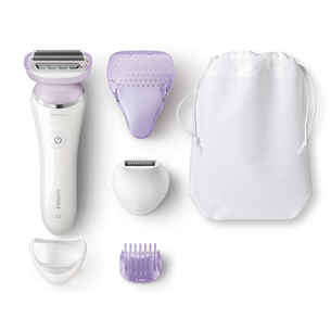 Philips SatinShave Prestige Wet&Dry, белый/сиреневый - Электробритва