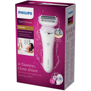 Philips SatinShave Prestige Wet & Dry, whita/purple - Electric shaver