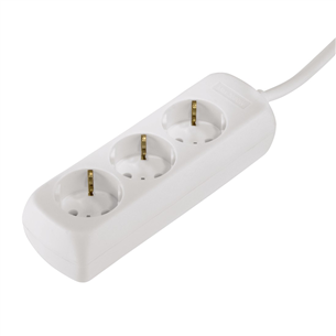 Hama, 5 m, 3 sockets, white - Power strip 00108842