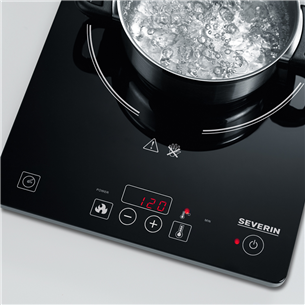Severin, 2000 W, black - Induction table cooker