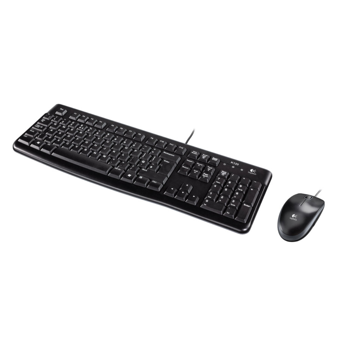 Klaviatūra ir pelė Logitech MK120 ENG, Laidinės
