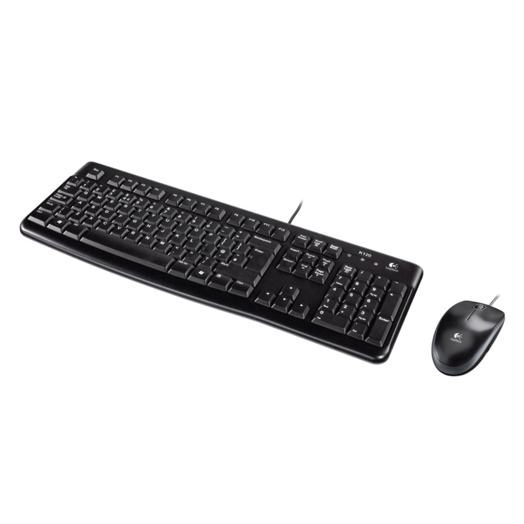 Klaviatūra ir pelė Logitech MK120 ENG, Laidinės