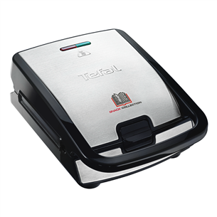 Tefal Snack Collection, 700 Вт, нерж. сталь - Контактный тостер со сменными панелями