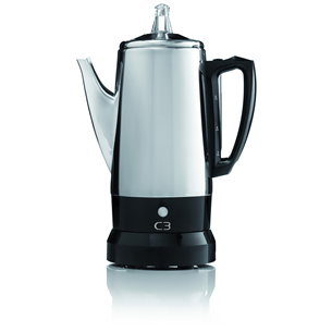 C3, 6 cups, silver/black - Basic Percolator