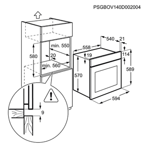 Orkaitė Electrolux EZB3410AOW