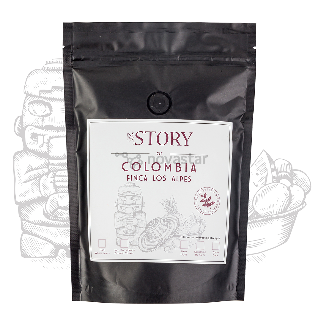 Kavos pupelės The Story Colombia Finca Los Alpes, 250g