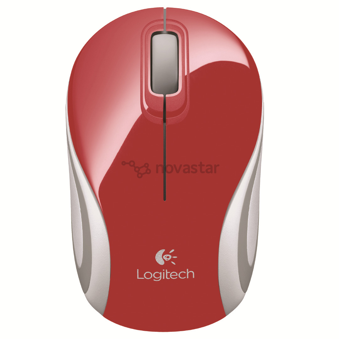 Pelė Logitech M187, Belaidė, Raudona