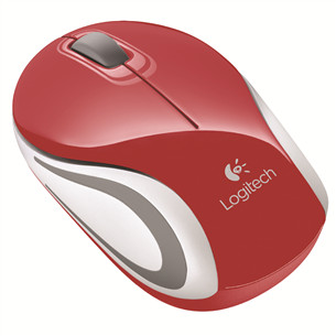 Pelė Logitech M187, Belaidė, Raudona