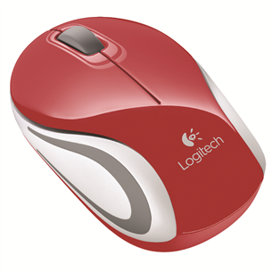 Pelė Logitech M187, Belaidė, Raudona