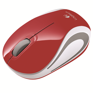 Pelė Logitech M187, Belaidė, Raudona