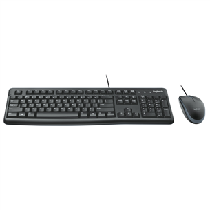 Logitech MK120, SWE, черный - Клавиатура + мышь
