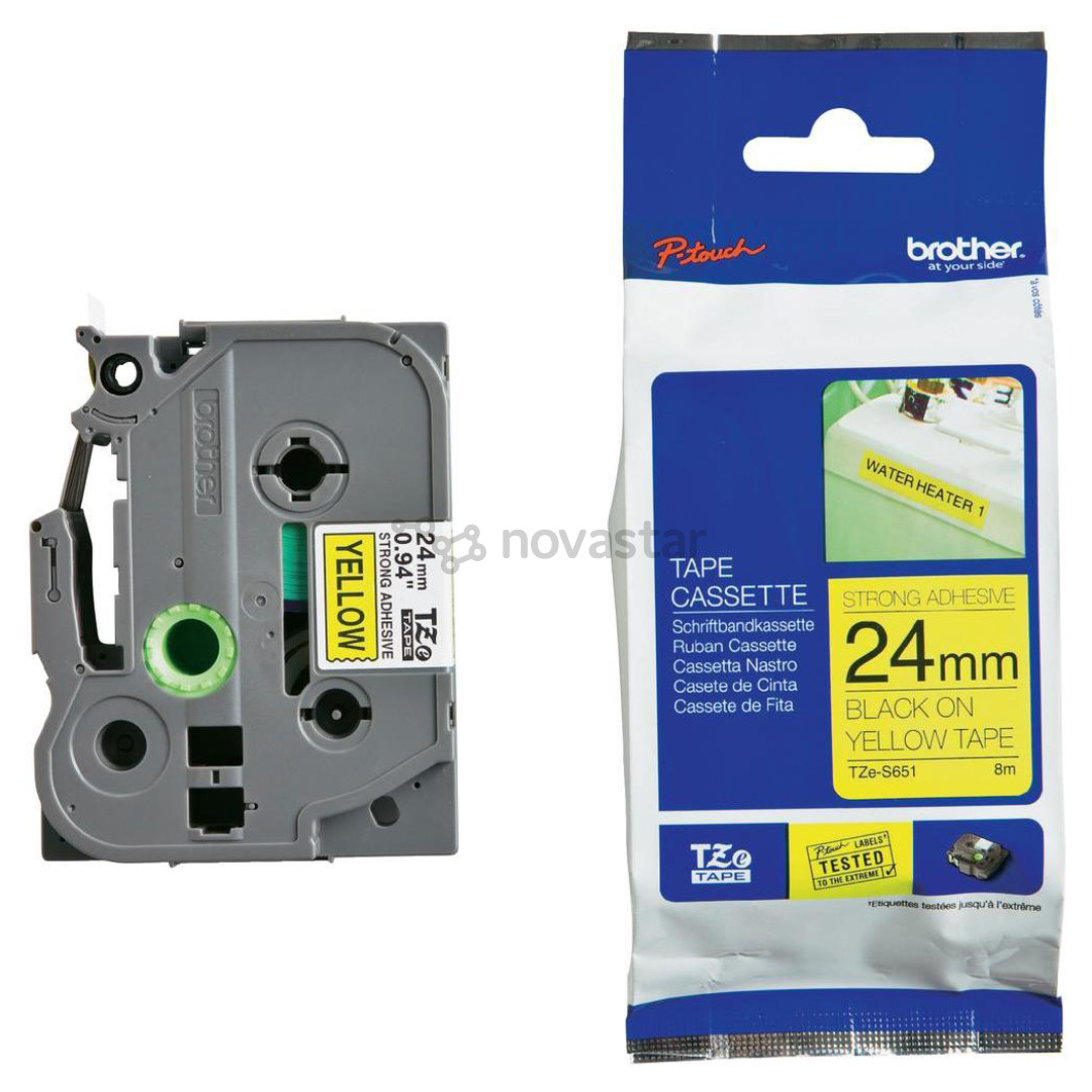 Laminuota juostelė Brother TZES651, 8m x 24mm