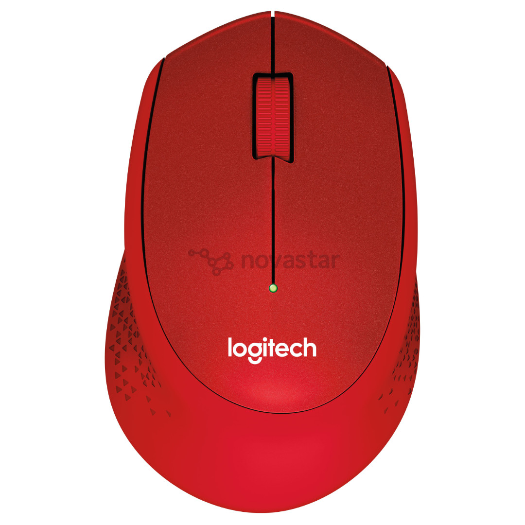Pelė Logitech M330 Silent Plus, Belaidė, Raudona