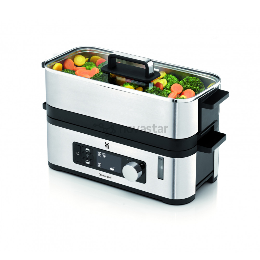 WMF KITCHENminis VitalisE, 900 Вт, нерж. сталь - Пароварка