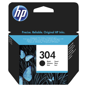 Rašalo kasetė HP 304, Juoda N9K06AE#UUS