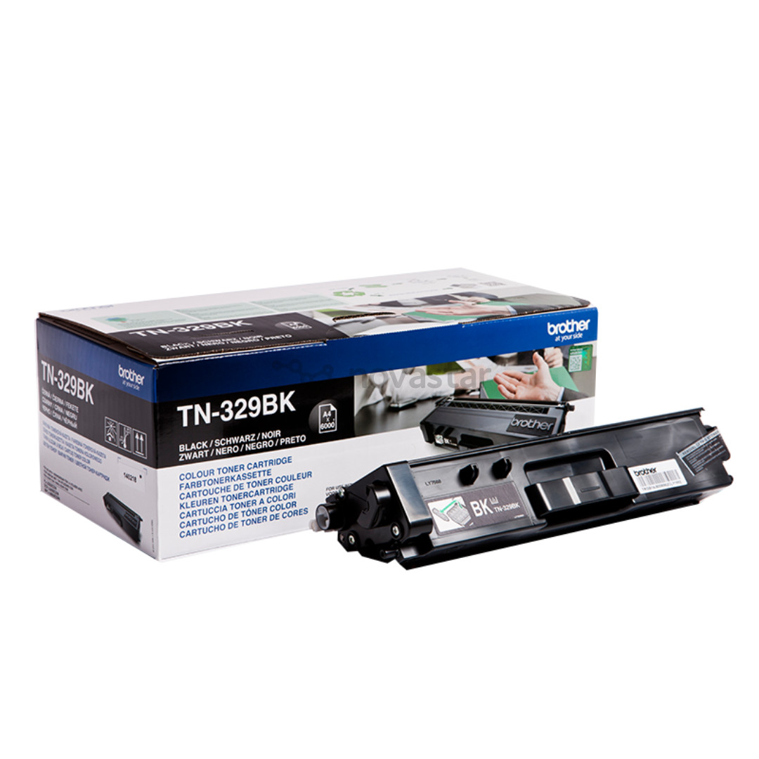 Dažų kasetė Brother TN-329BK, Juoda