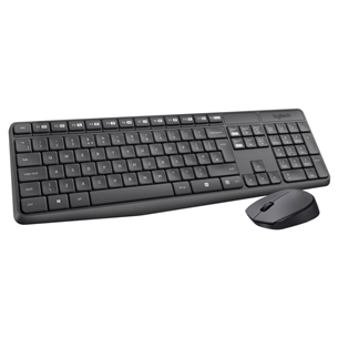 Logitech MK235, SWE, черный - Беспроводная клавиатура + мышь