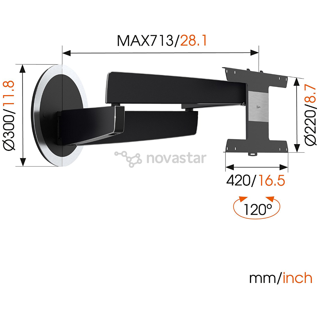 Sieninis laikiklis Vogels NEXT7346 40-65" OLED televizoriams