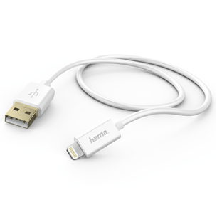 Laidas Hama Lightning USB, 1,5m, Baltas