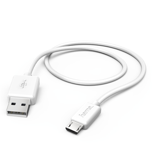 Laidas Hama USB - Micro USB, 1.4m, Baltas 00173628