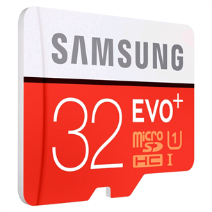 Atminties kortelė Samsung Micro SDHC 32GB EVO + SD adapteris, 95MB/s