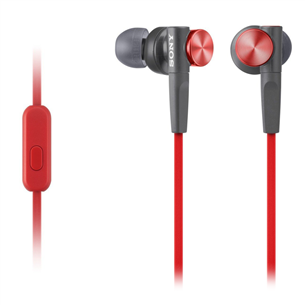 Ausinės Sony MDR-XB50AP, Raudonos