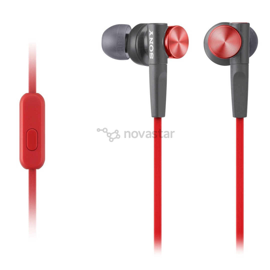 Ausinės Sony MDR-XB50AP, Raudonos