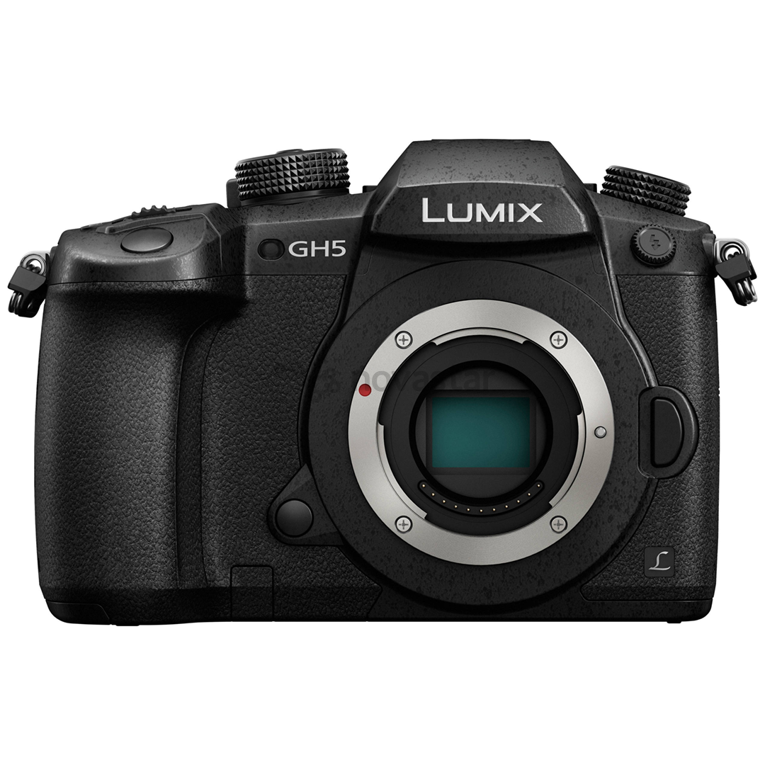 Sisteminis fotoaparatas Panasonic Lumix GH5, be objektyvo, Juodas